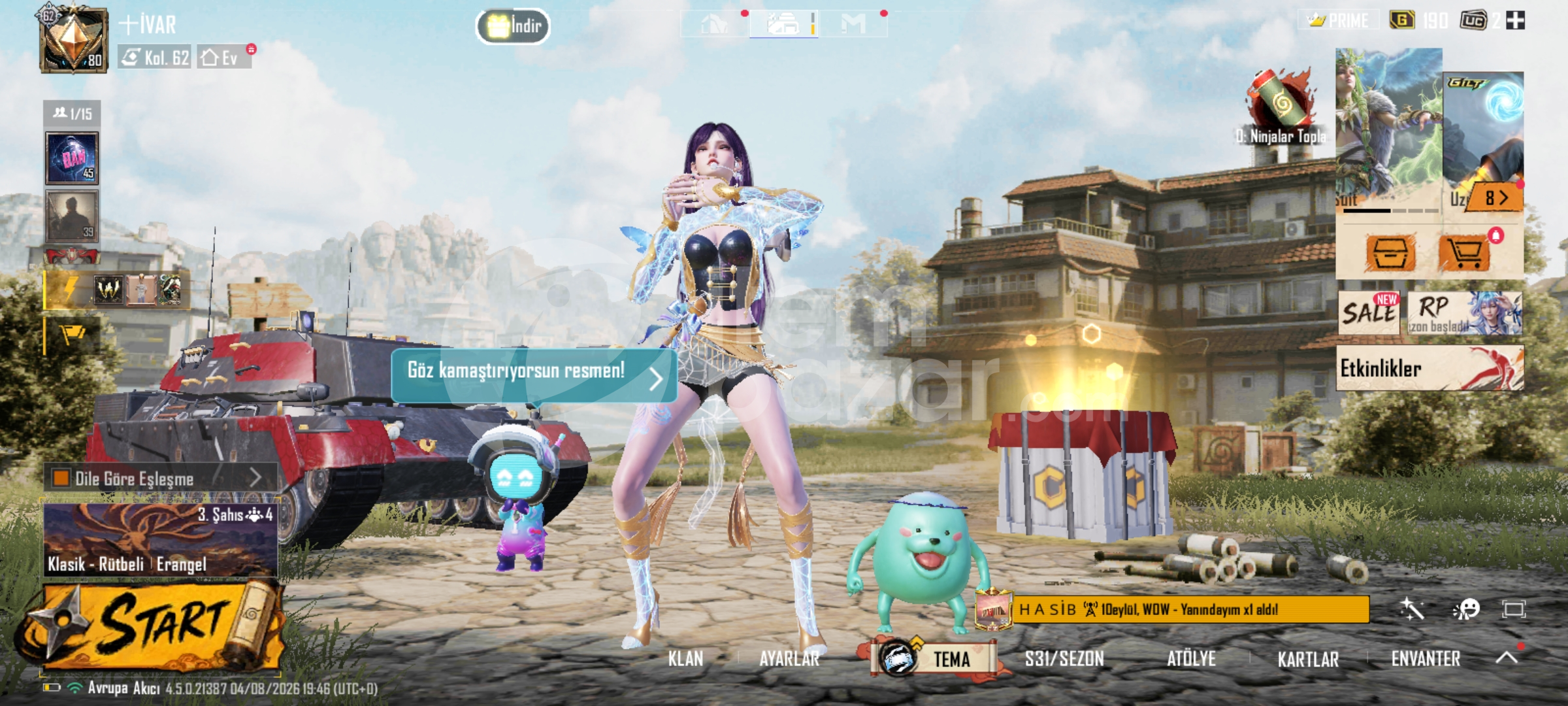 Temiz bağlı pubg hesabı 