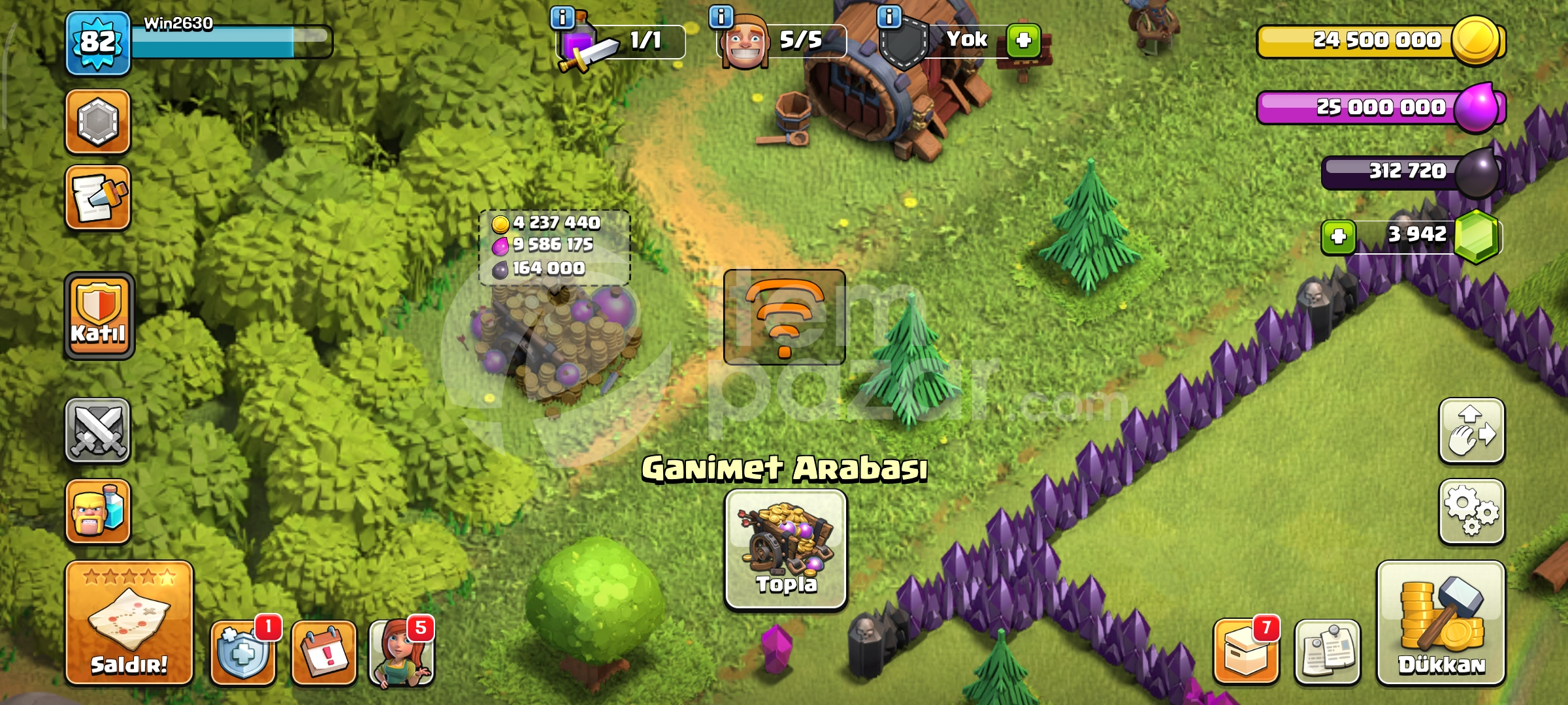 TH17 clash of clans hesabı / 4000 taş 