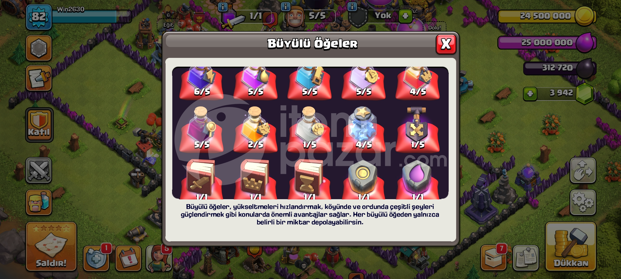 TH17 clash of clans hesabı / 4000 taş 