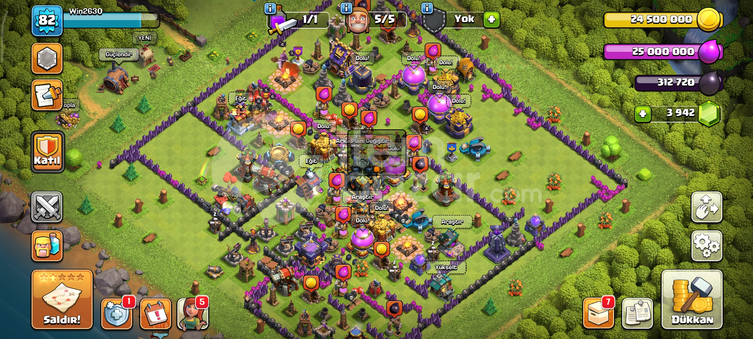 TH17 clash of clans hesabı / 4000 taş 