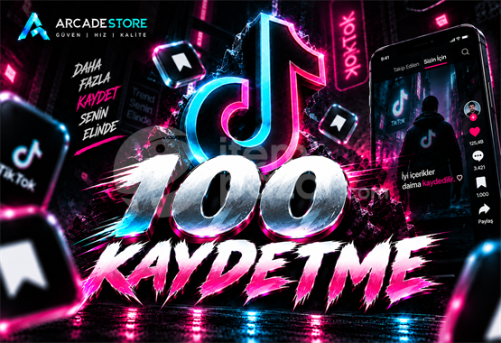 ✨Tiktok | 100 Kaydetme + Garantili✨
