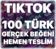 TikTok 100 Türk Beğeni - Keşfet Etkili