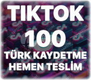 TikTok 100 Türk Kaydetme - Keşfet Etkili