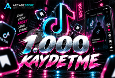✨Tiktok | 1000 Kaydetme + Garantili✨