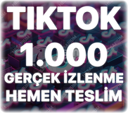 TikTok 1.000 Organik İzlenme - Keşfet Etkili
