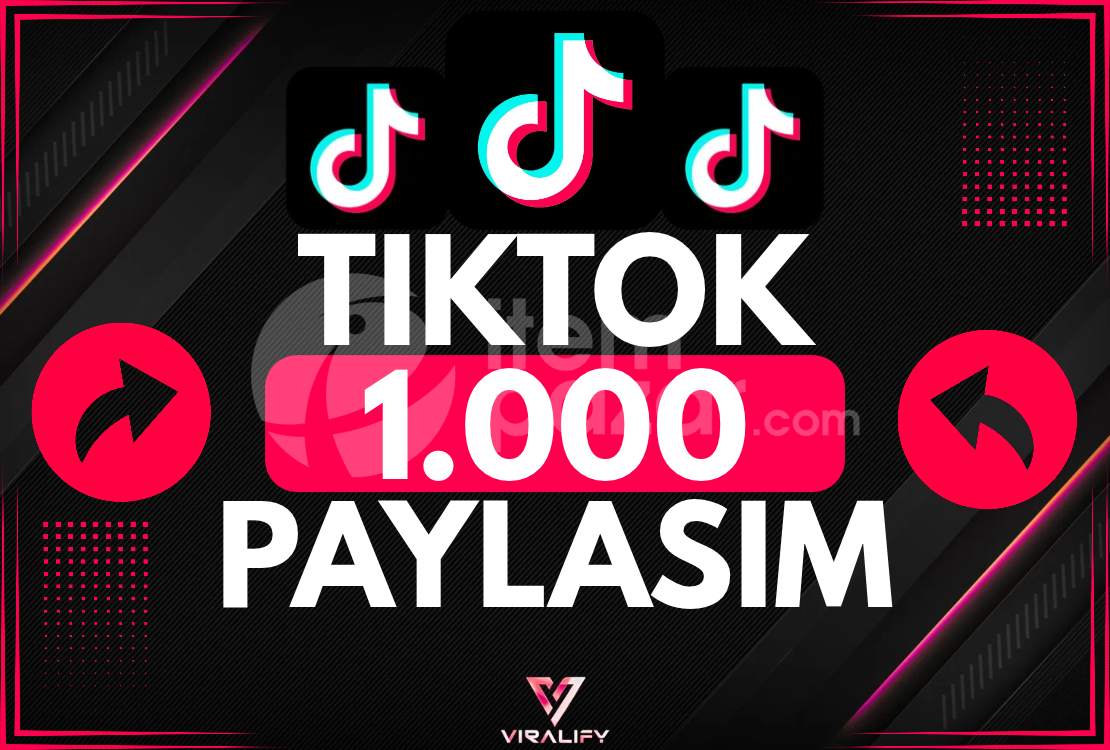 ⭐️TIKTOK 1.000 PAYLAŞIM - HIZLI⭐️