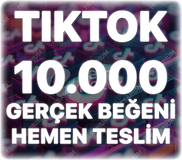TikTok 10.000 Gerçek Beğeni - Keşfet Etkili