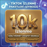 TikTok 10000 İzlenme [%100 Kalıcı] Özel Sistem