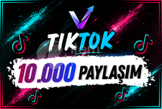 ⭐️TİKTOK 10.000 PAYLAŞIM - HIZLI⭐️