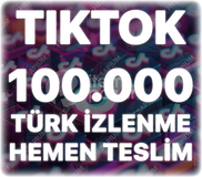 TikTok 100.000 Türk İzlenme - Keşfet Etkili