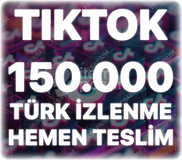 TikTok 150.000 Türk İzlenme - Keşfet Etkili