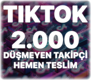TikTok 2.000 Organik Takipçi - Keşfet Etkili