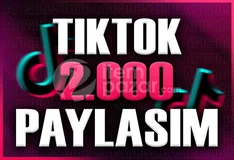 ✨Tiktok | 2000 Paylaşım + Garantili✨