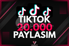 ⭐️TIKTOK 20.000 PAYLAŞIM - HIZLI⭐️