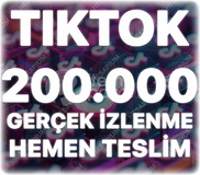 TikTok 200.000 Organik İzlenme - Keşfet Etkili