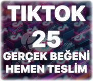 TikTok 25 Gerçek Beğeni - Keşfet Etkili