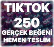 TikTok 250 Gerçek Beğeni - Keşfet Etkili