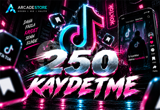 ✨Tiktok | 250 Kaydetme + Garantili✨