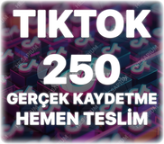 TikTok 250 Organik Kaydetme - Keşfet Etkili