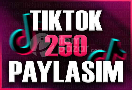 ✨Tiktok | 250 Paylaşım + Garantili✨