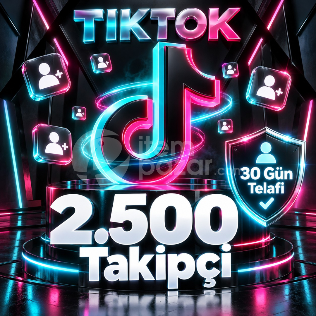 ⭐ TikTok 2.500 Takipçi | 30 Gün Telafi ⭐