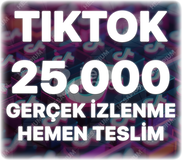 TikTok 25.000 Gerçek İzlenme - Keşfet Etkili