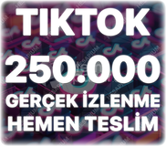 TikTok 250.000 Gerçek İzlenme - Keşfet Etkili