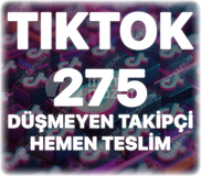 TikTok 275 Gerçek Takipçi - Düşüş Yok