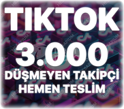 TikTok 3.000 Organik Takipçi - Keşfet Etkili