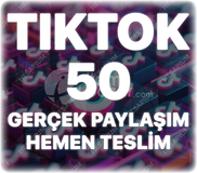 TikTok 50 Organik Paylaşım - Keşfet Etkili