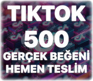 TikTok 500 Gerçek Beğeni - Keşfet Etkili