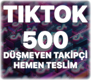 TikTok 500 Gerçek Takipçi - Düşüş Yok
