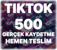 TikTok 500 Organik Kaydetme - Keşfet Etkili