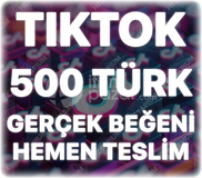 TikTok 500 Organik Türk Beğeni - Keşfet Etkili