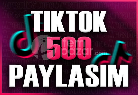 ✨Tiktok | 500 Paylaşım + Garantili✨