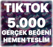 TikTok 5.000 Gerçek Beğeni - Keşfet Etkili