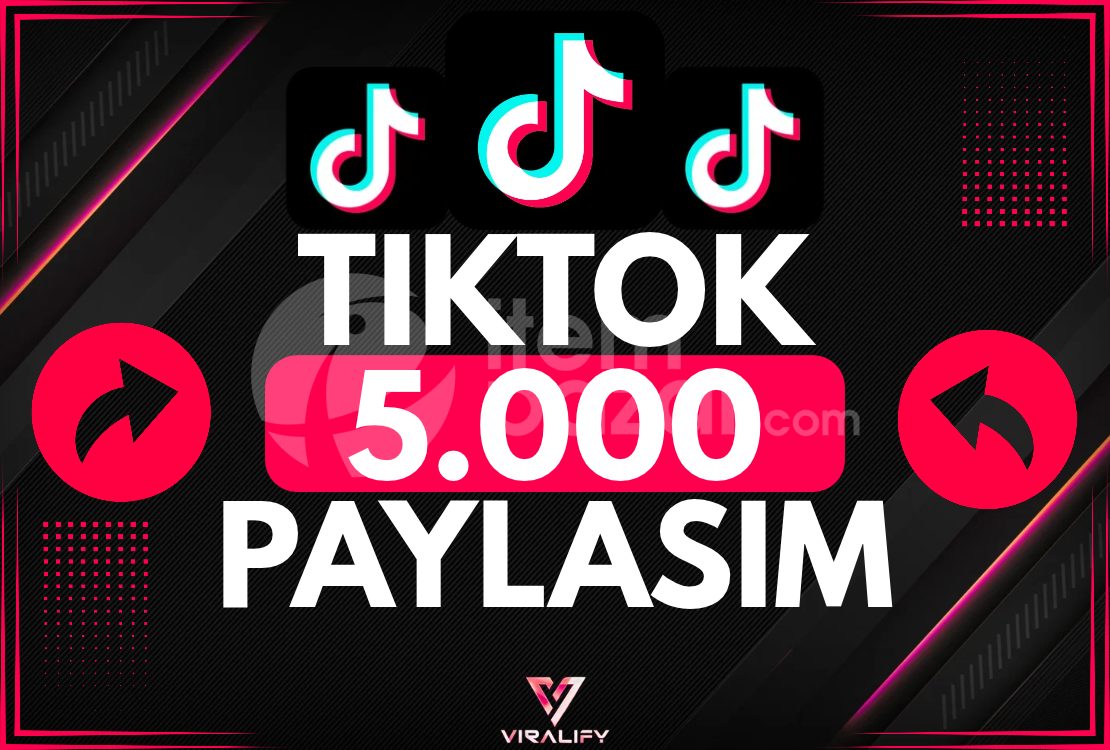 ⭐️TIKTOK 5.000 PAYLAŞIM - HIZLI⭐️