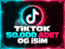 TİKTOK 50.000 ADET 4 HANELİ OG İSİM