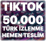 TikTok 50.000 Organik Türk İzlenme