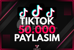 ⭐️TIKTOK 50.000 PAYLAŞIM - HIZLI⭐️