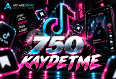 ✨Tiktok | 750 Kaydetme + Garantili✨