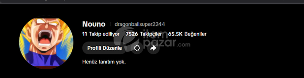 tiktok 7k takipçili hesap /Live Stüdio Açık