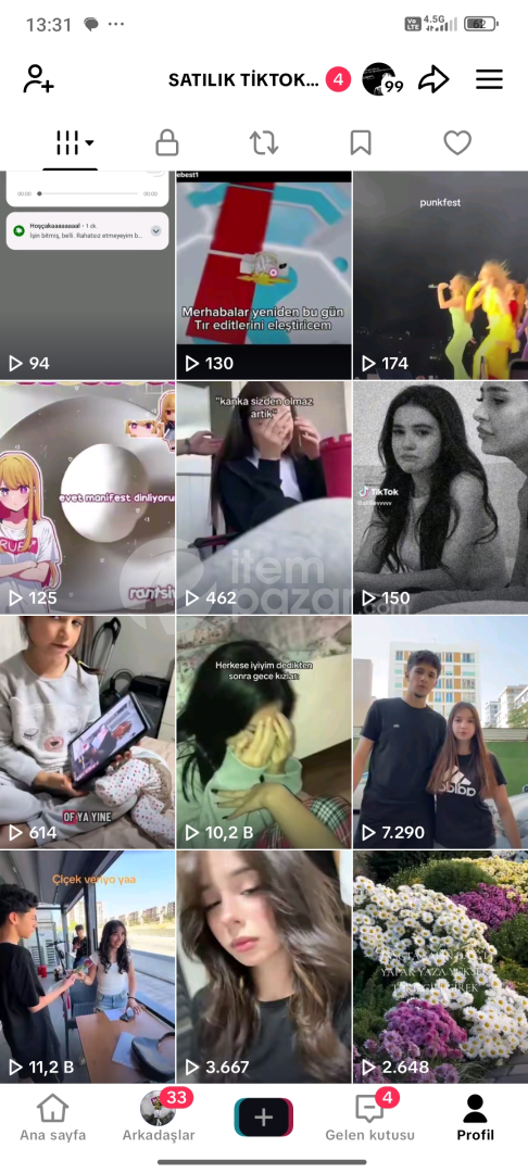 TikTok Hesabı | 633 Takipçi | Aktif ve Hazır