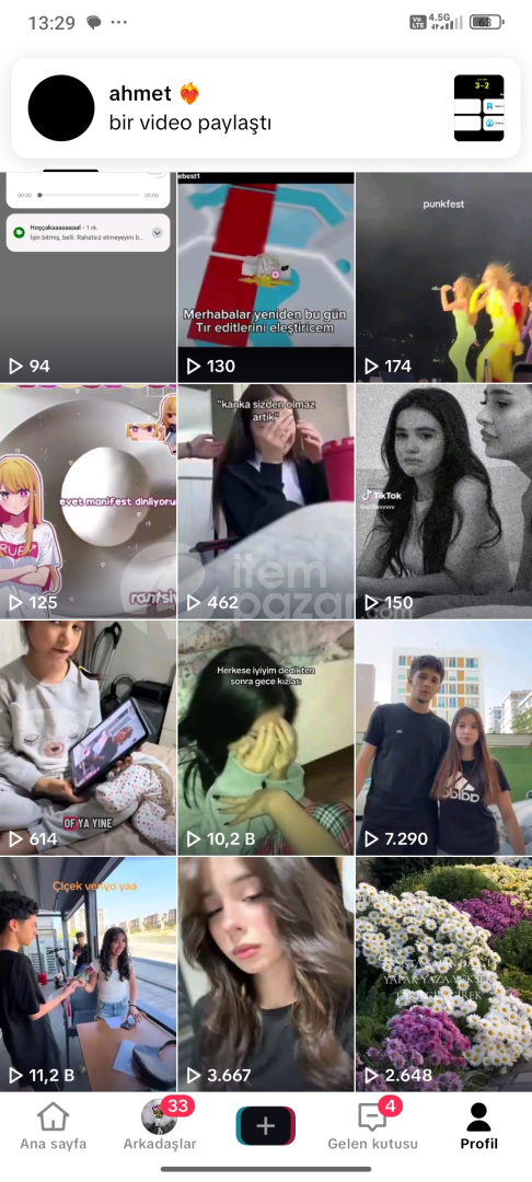 TikTok Hesabı | 633 Takipçi | Aktif ve Hazır