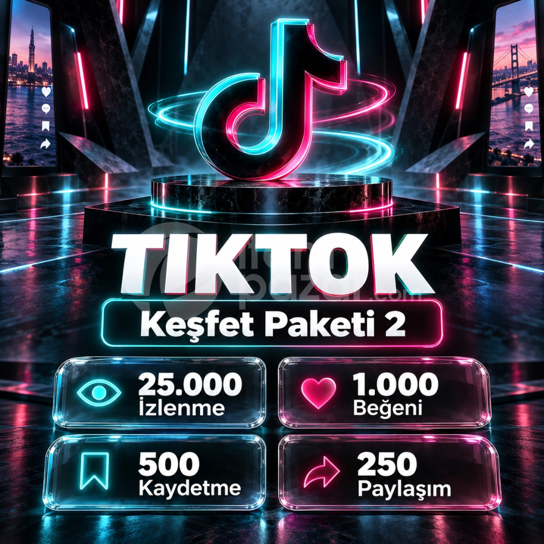 ⭐ TikTok Keşfet Paketi 2 | 4X Garantili ⭐