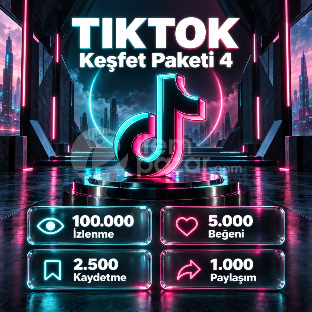 ⭐ TikTok Keşfet Paketi 4 | 4X Garantili ⭐