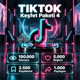 ⭐ TikTok Keşfet Paketi 4 | 4X Garantili ⭐