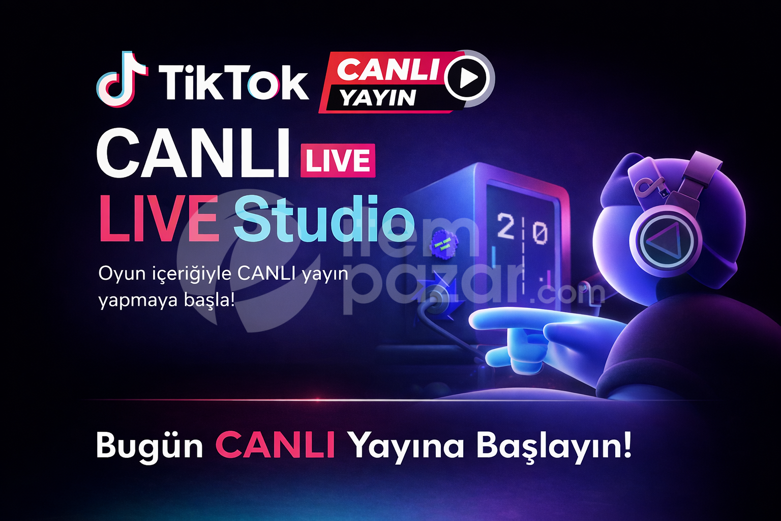 TİKTOK Live studio PC Yayın HESAP