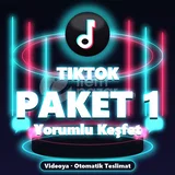 ⚡ TikTok Yorumlu Keşfet Paketi 1 ⚡