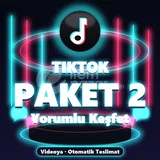 ⚡ TikTok Yorumlu Keşfet Paketi 2 ⚡